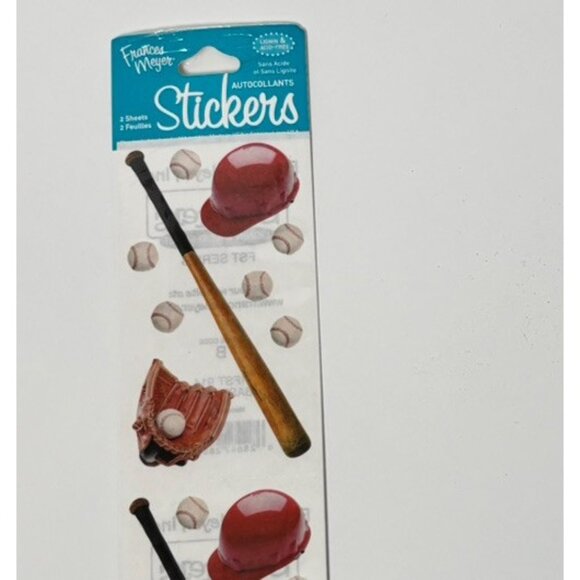 Baseball Stickers By Frances Meyers, Vintage Stickers, Sports, Diy Crafts, Retro - Picture 2 of 3